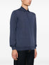 fine-knit polo shirt